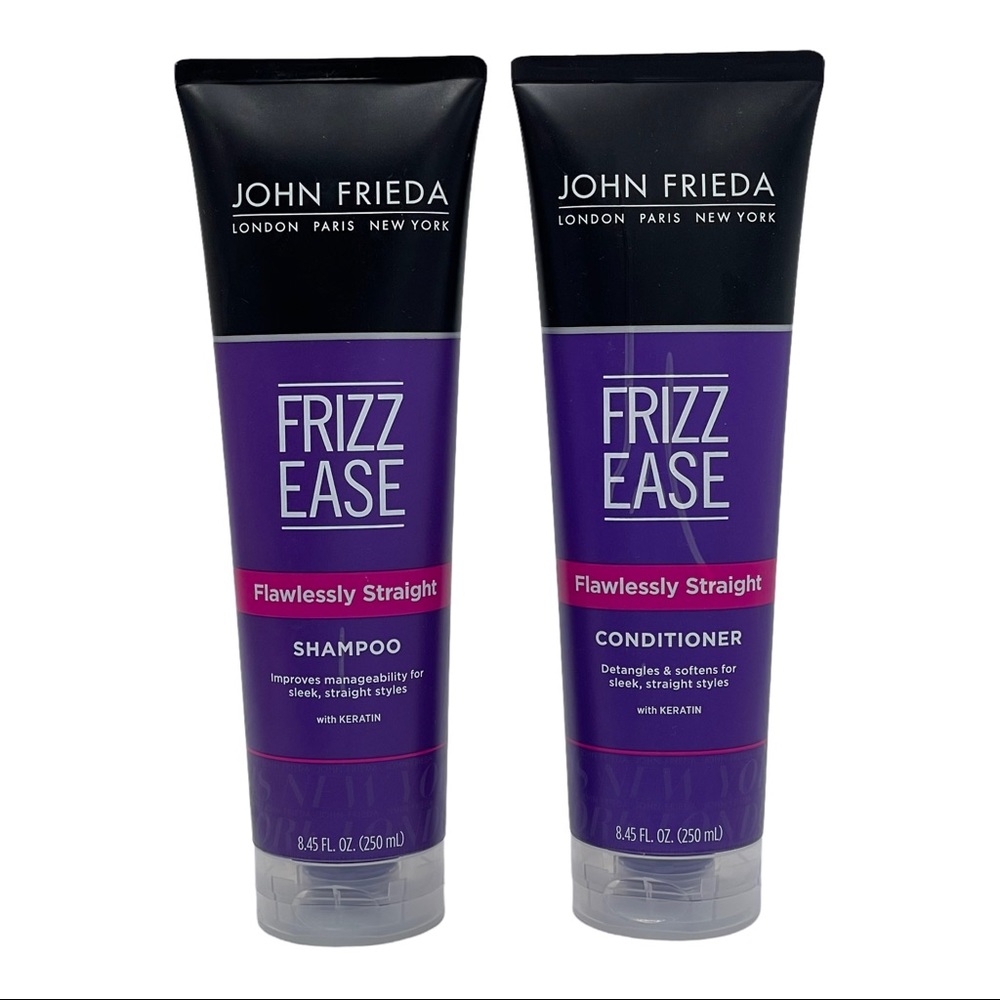 John Frieda Frizz Ease Flawlessly Straight Shampoo & Conditioner 8.45 oz Keratin